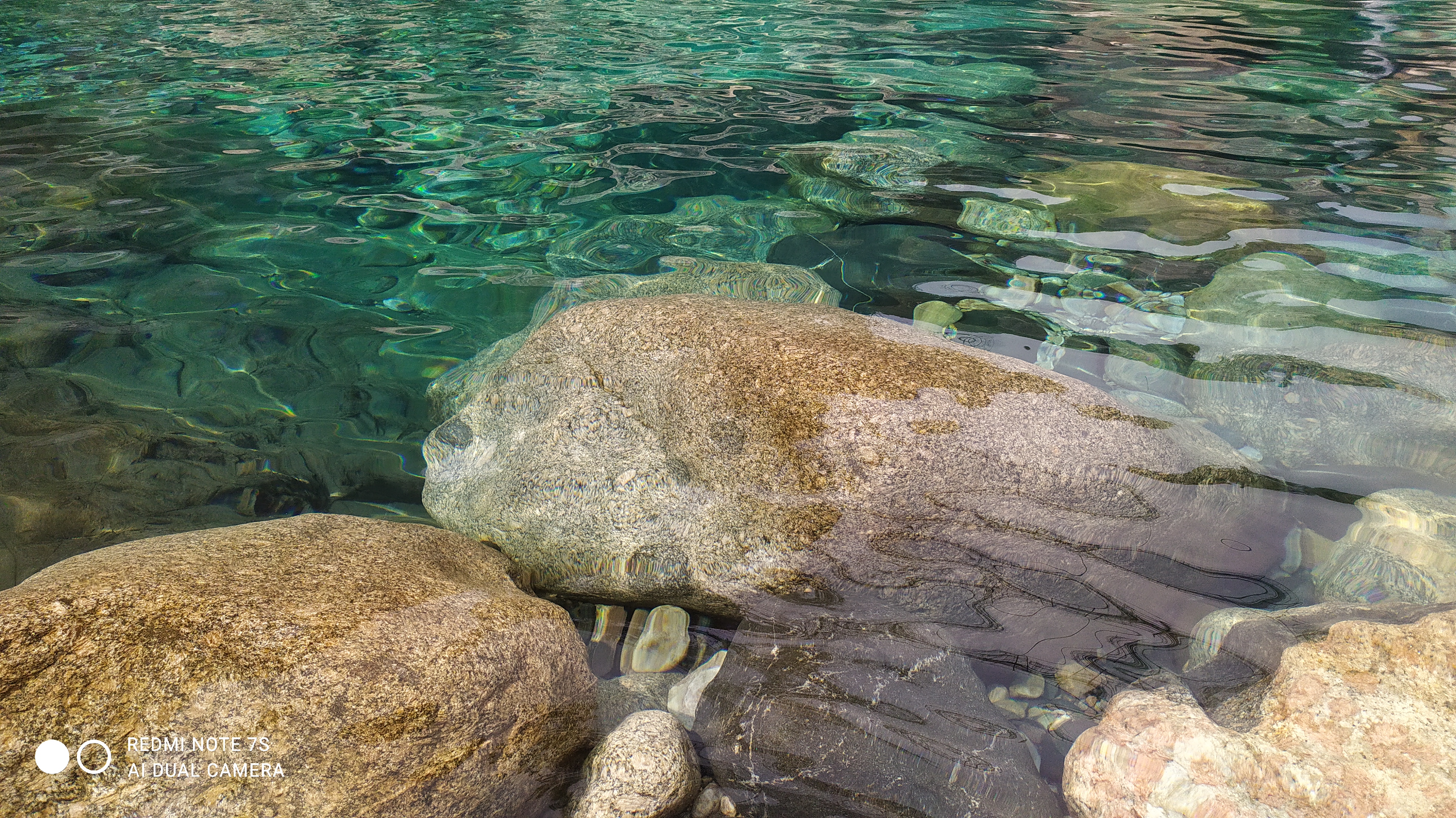 Clear Water Over Pale Rock