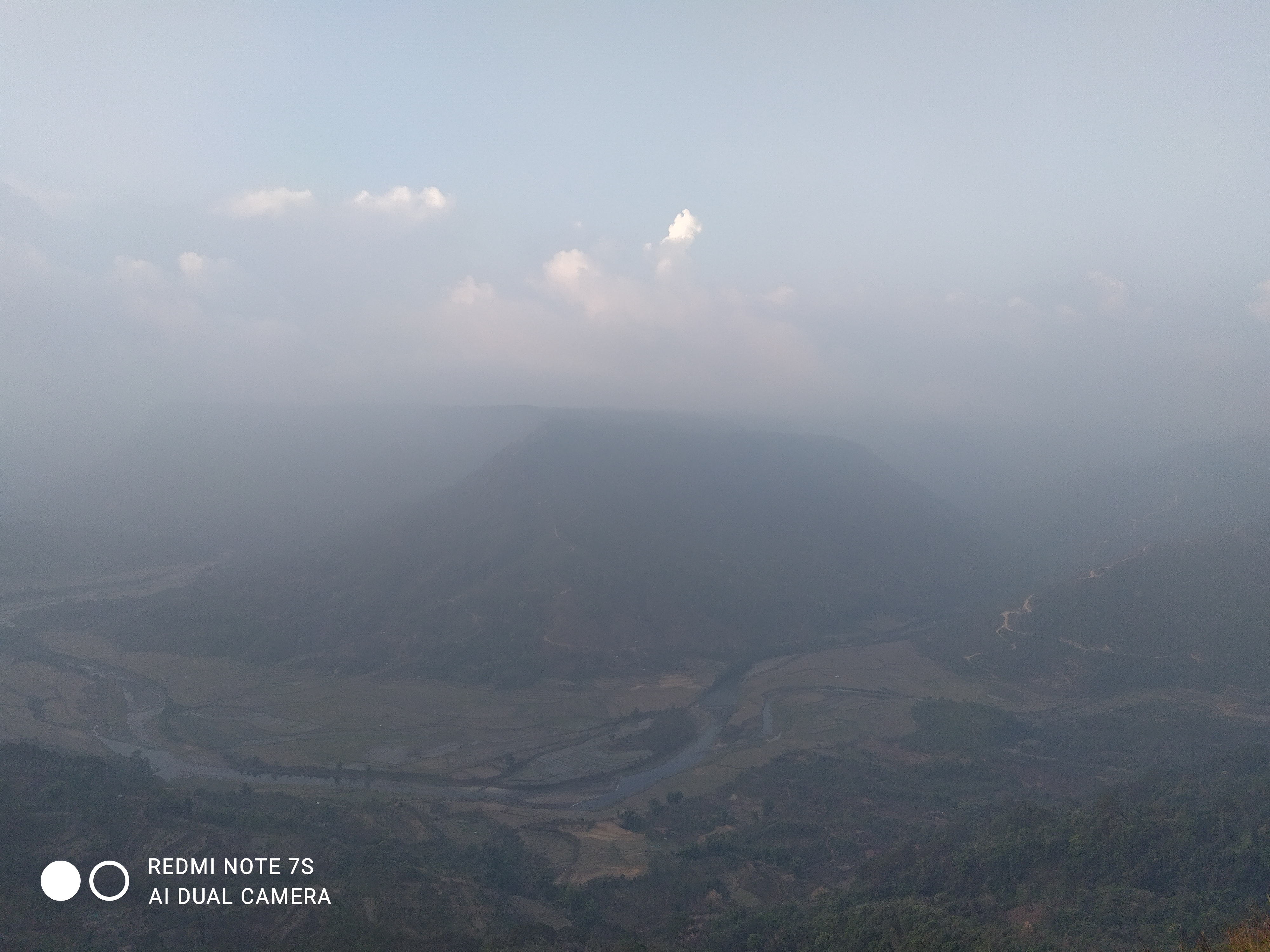 Valley Lost in Haze