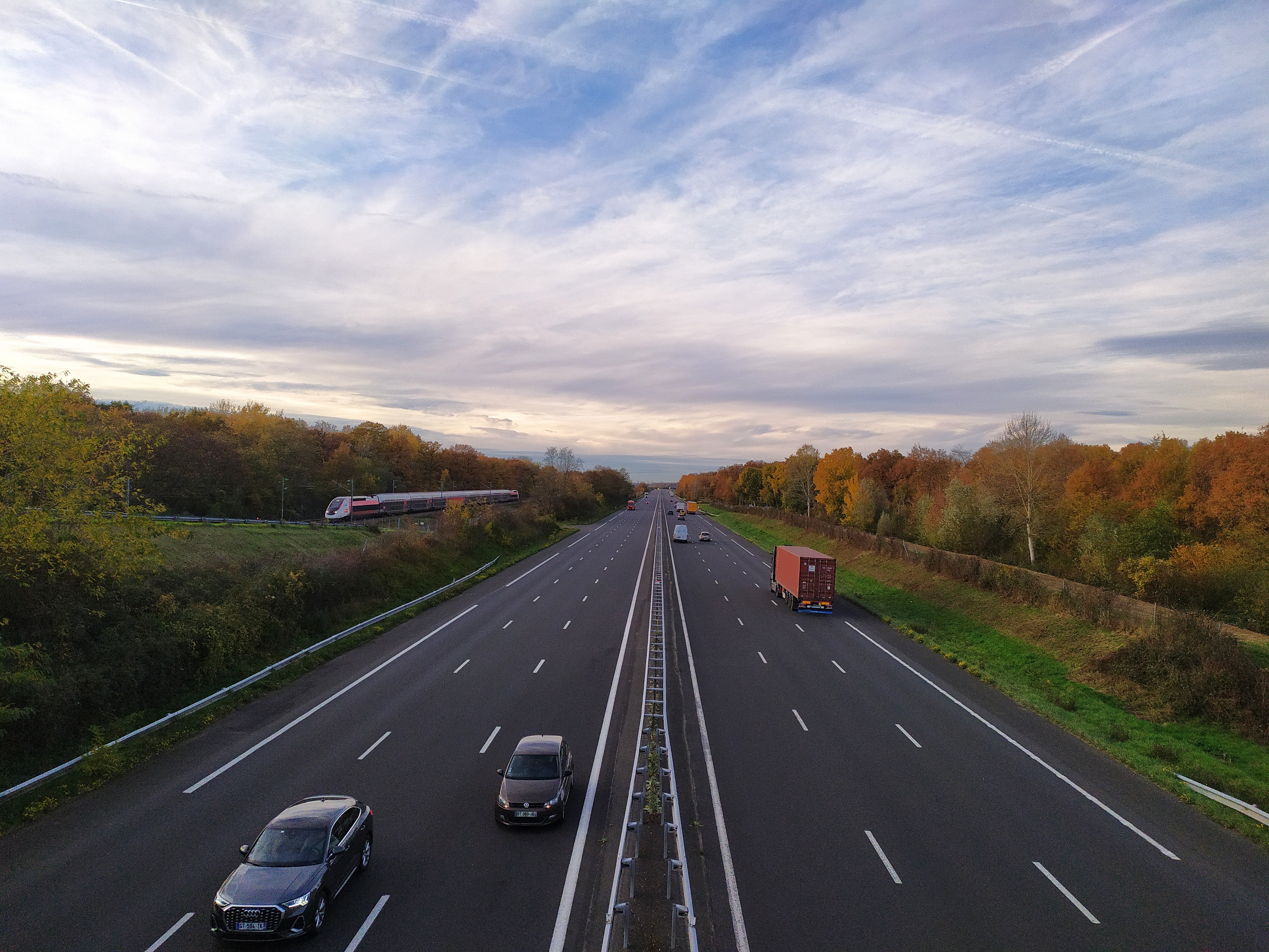 Highway Seen from Above
