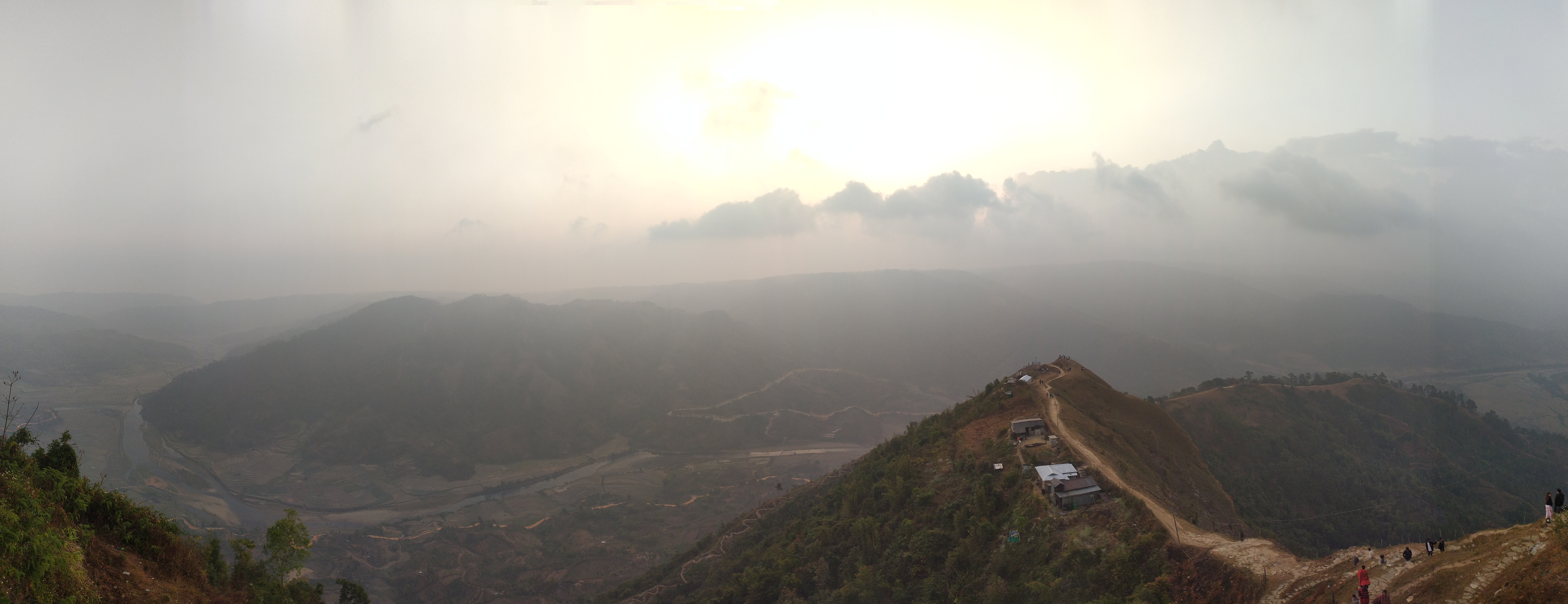 Ridge Line in Morning Mist