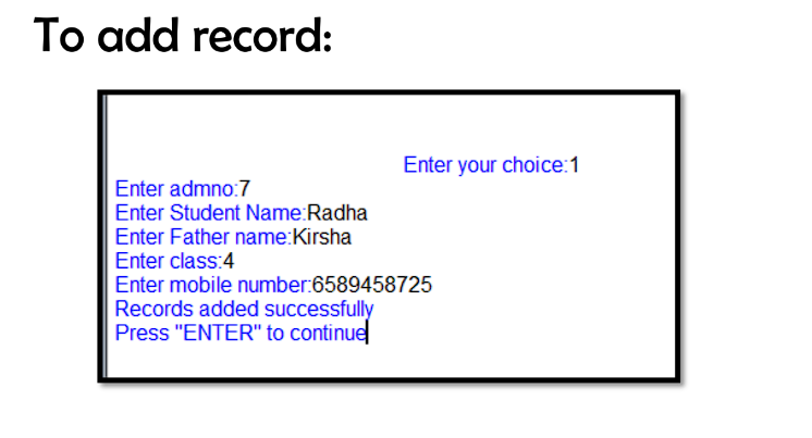 Data Entry
